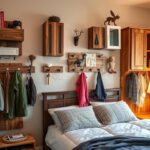 Cabideiros Criativos: DIY para Ampliar o Quarto