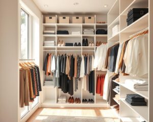 Closet aberto: otimize espaço e mantenha roupas sempre organizadas