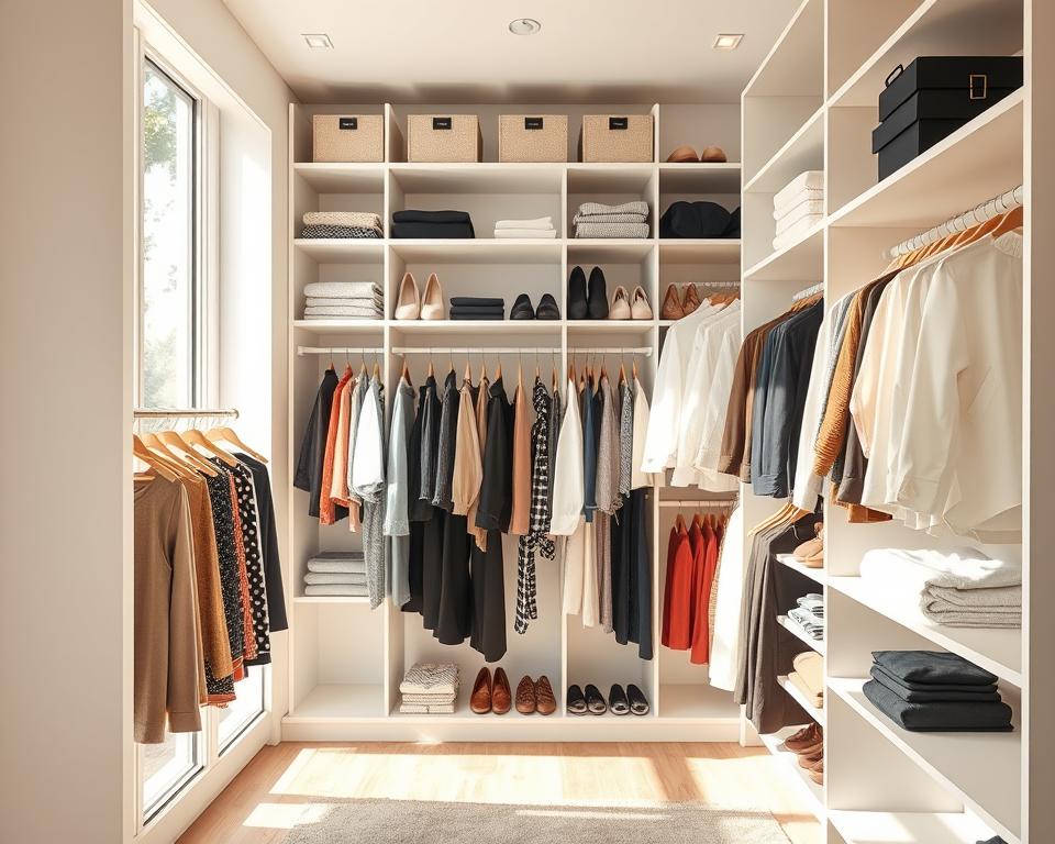 Closet aberto: otimize espaço e mantenha roupas sempre organizadas