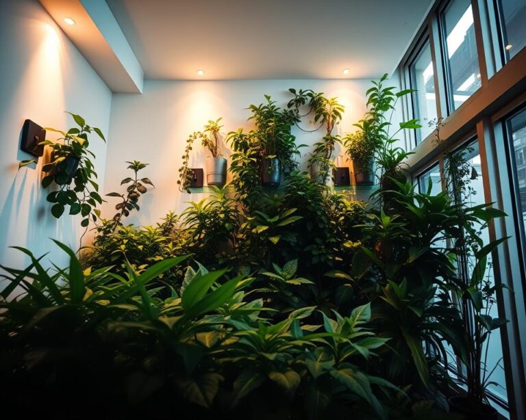 Como Iluminar Corretamente um Jardim Vertical em Ambientes Internos