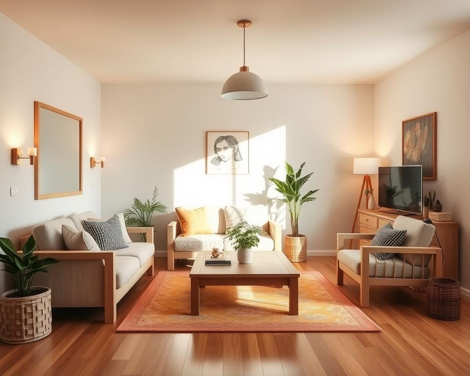 Como decorar sala pequena de 20 m² sem gastar muito
