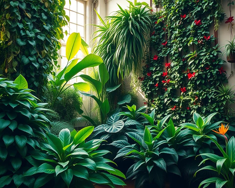Como escolher plantas ideais para jardins verticais internos