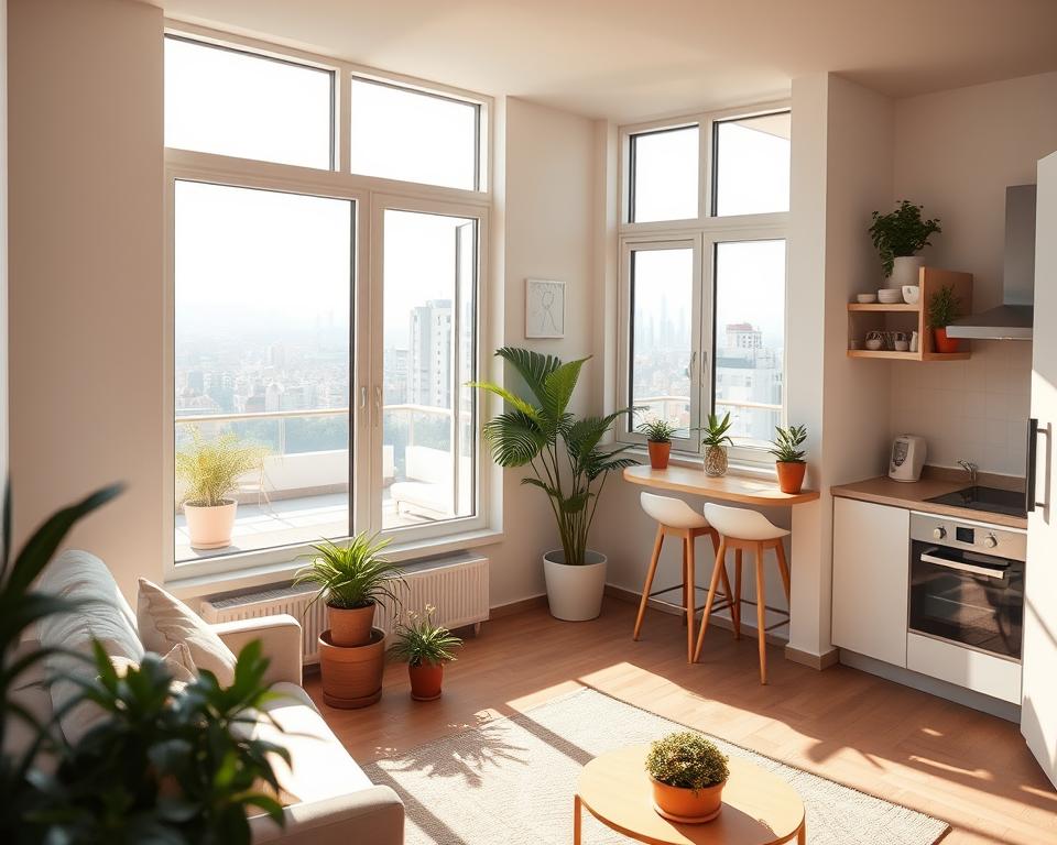 Como maximizar a luz natural em apartamentos pequenos