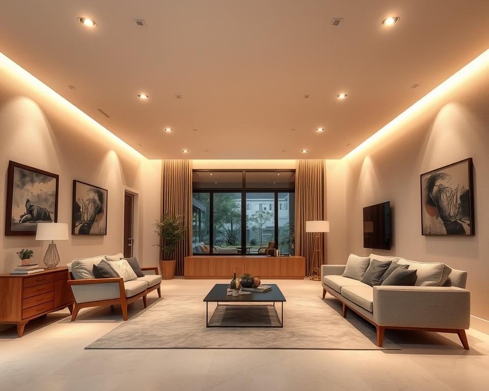 Estilos de decoração com iluminação embutida