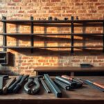 Guia: Ferramentas DIY para Prateleiras de Metal Rústico
