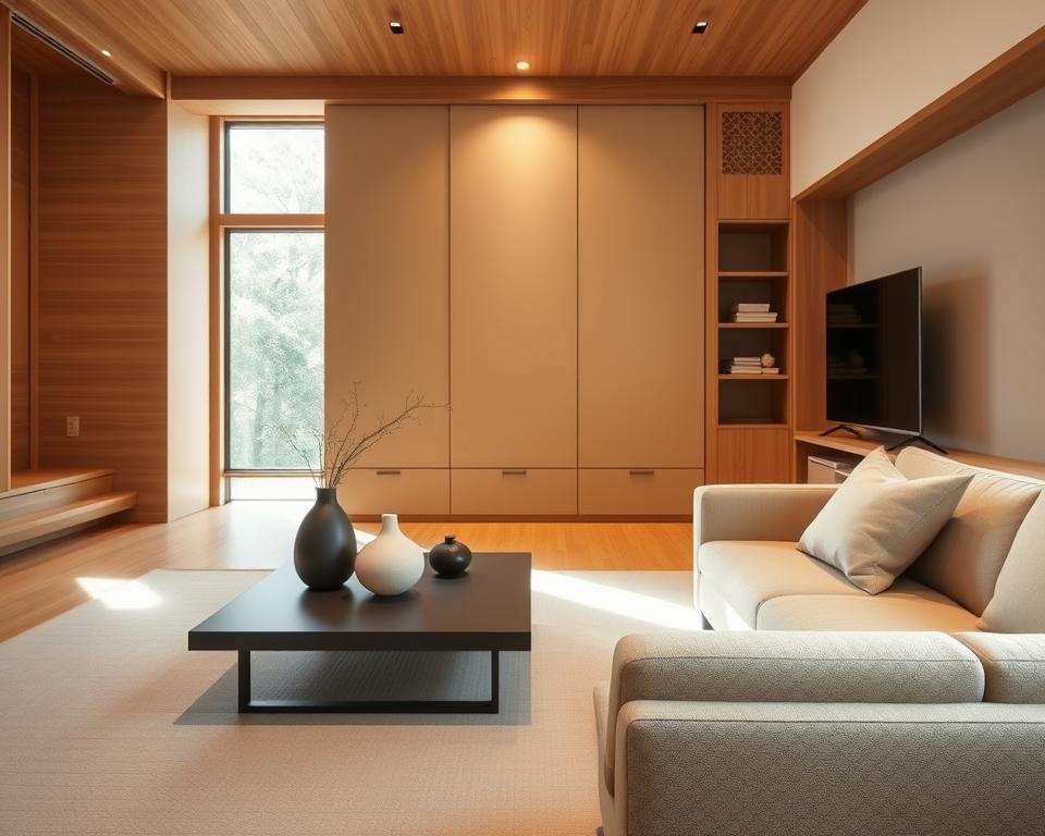 Funcionalidade em Japandi e Minimalismo