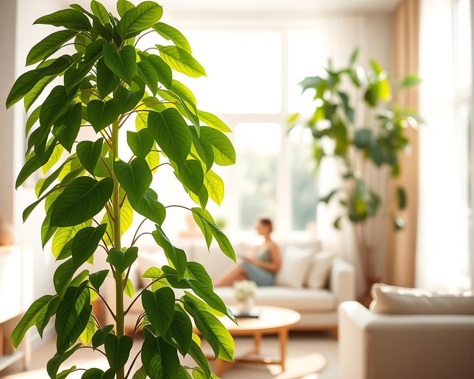 Jiboia, planta decorativa e purificadora de ar