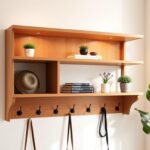 Organizador de entrada com cabides e prateleira em 2 horas