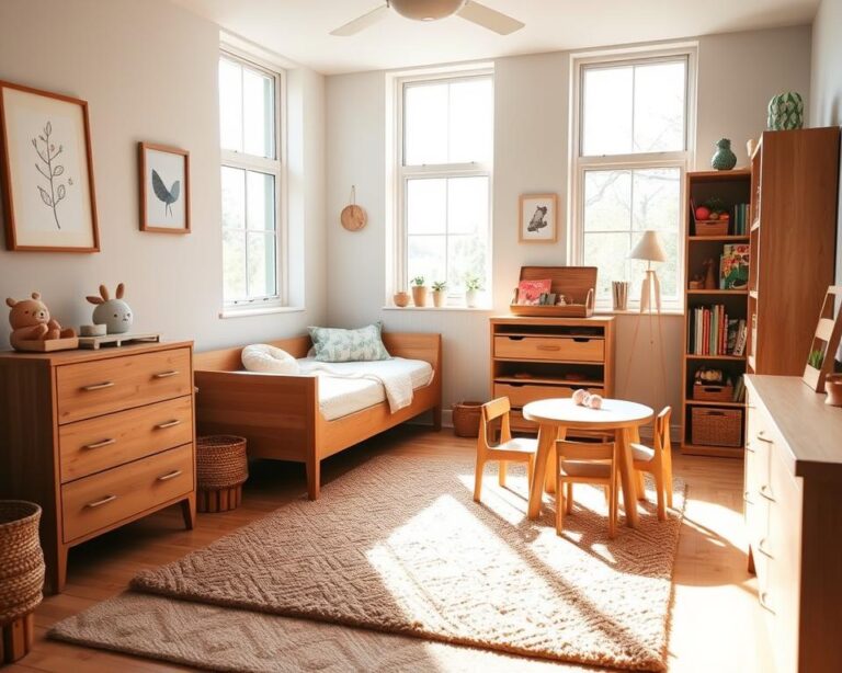 Quarto infantil montessoriano: passo a passo econômico e seguro