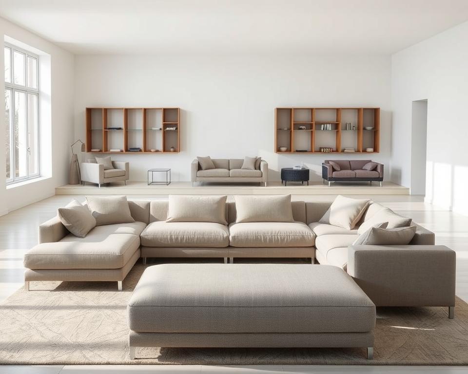 Tipos de sofás modulares
