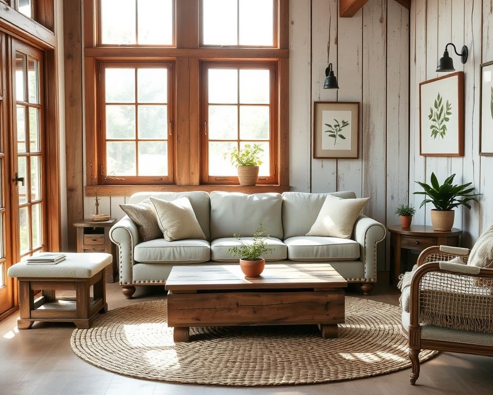 decoração econômica estilo rústico