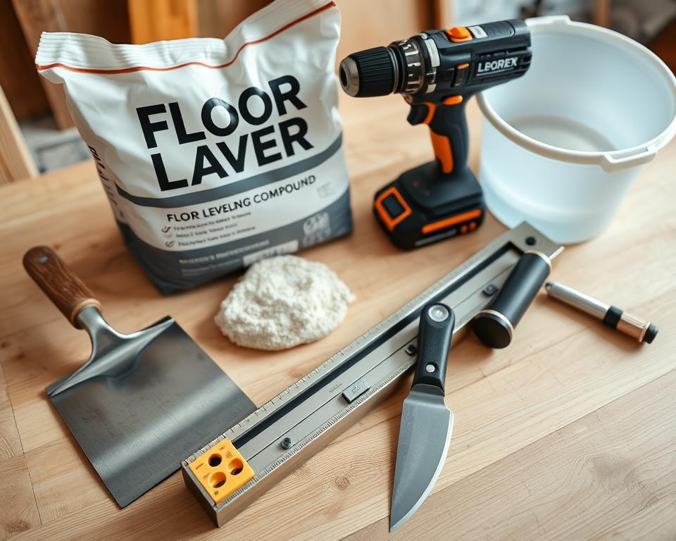 ferramentas para nivelar piso