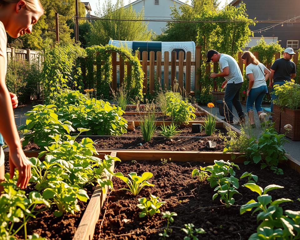 jardinagem comunitária