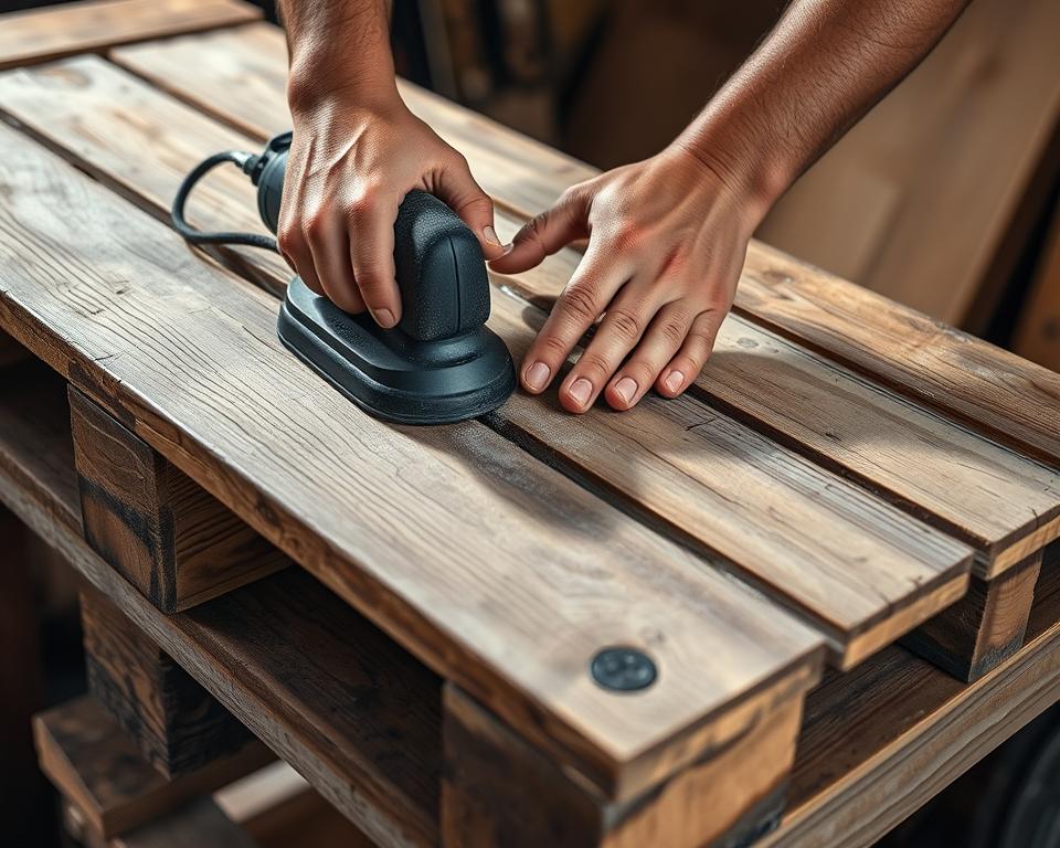 lixamento de pallets