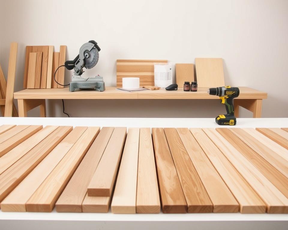 materiais para painel ripado