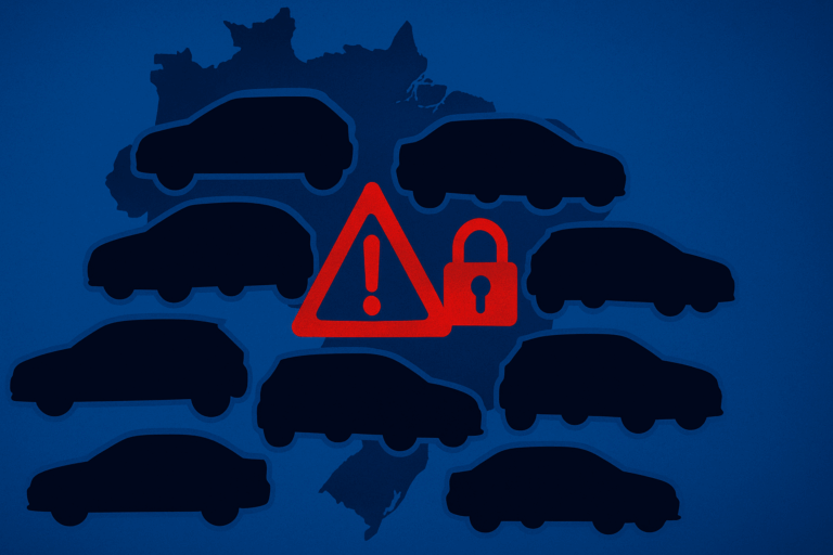 Top 10 carro mais roubados no Brasil em 2025