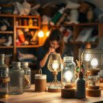 DIY Luminárias: Crie Luzes Ambientais com Materiais Reciclados