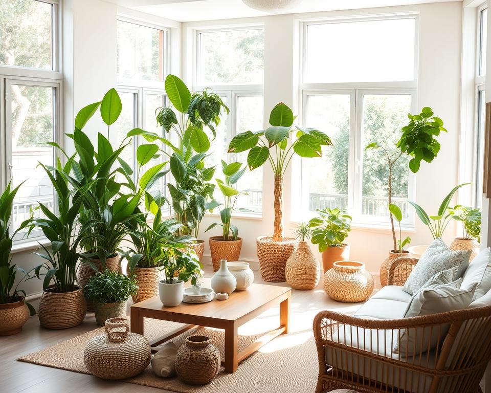 Transforme Sua Sala de Estar com Plantas e Objetos Sustentáveis