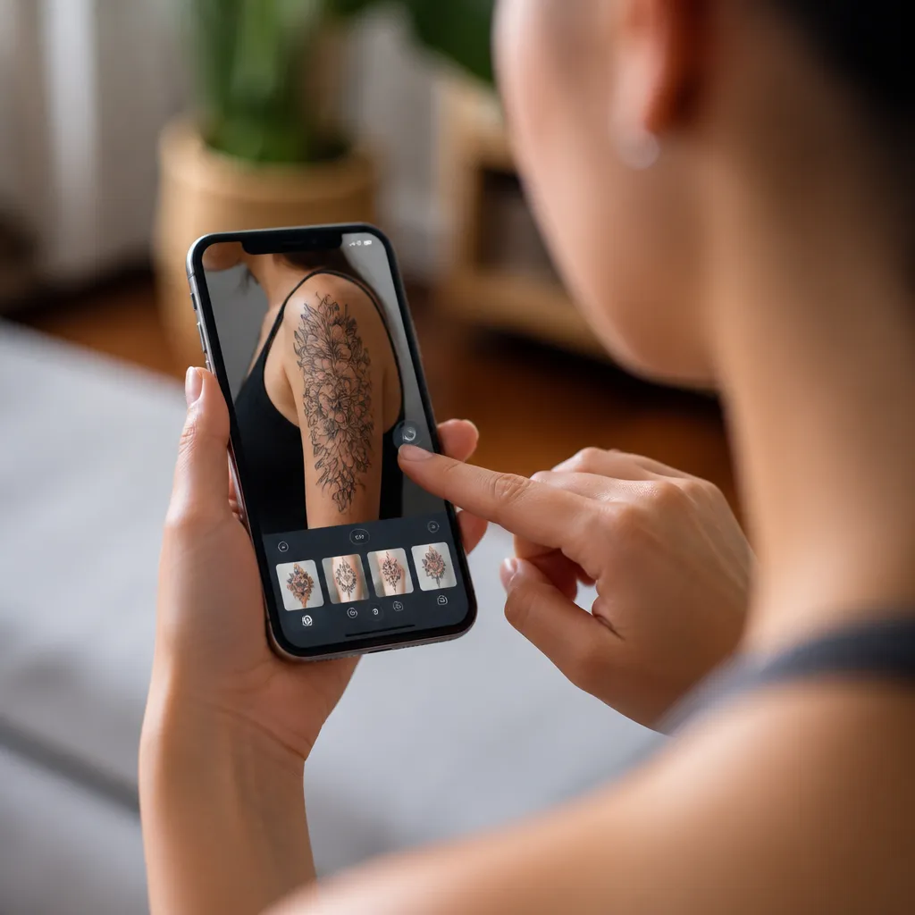 Veja Como Sua Tatuagem Ficaria no Corpo Com IA Antes de Fazer