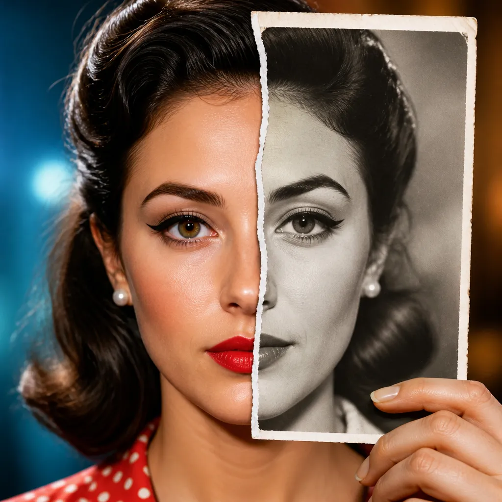 Como Você Seria nos Anos 50 com Uma Foto