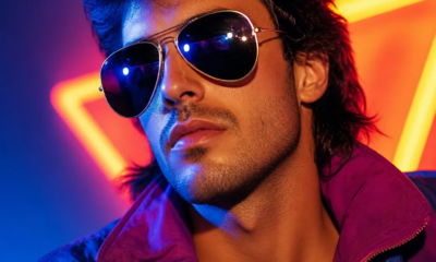 crie uma foto sua estilo anos 80