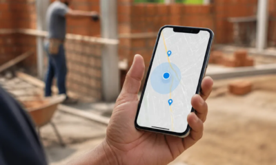 Aplicativo de pedreiros para iPhone com localização em tempo real